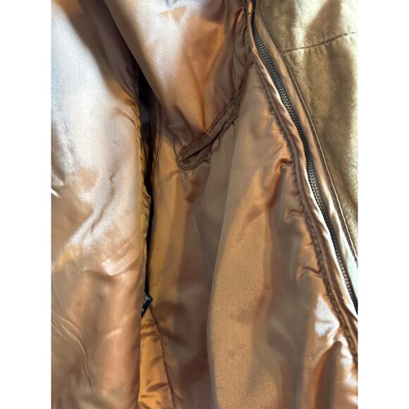Vintage Snyder Leather Men's Size XL Thermolite Brown Leather Aviator Jacket - Picture 13 of 15